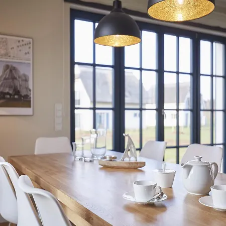 Reetland Am Meer - Luxus Reetdachvilla Mit 3 Schlafzimmern, Sauna Und Kamin F08 Dranske Extérieur photo